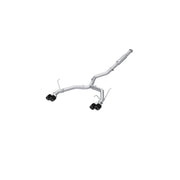 MBRP S48083CF T304 Stainless Steel 3 Inch Cat-Back Dual Split Rear Quad Carbon Fiber Tips Race Profile