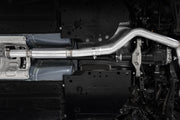 MBRP S48083CF T304 Stainless Steel 3 Inch Cat-Back Dual Split Rear Quad Carbon Fiber Tips Race Profile