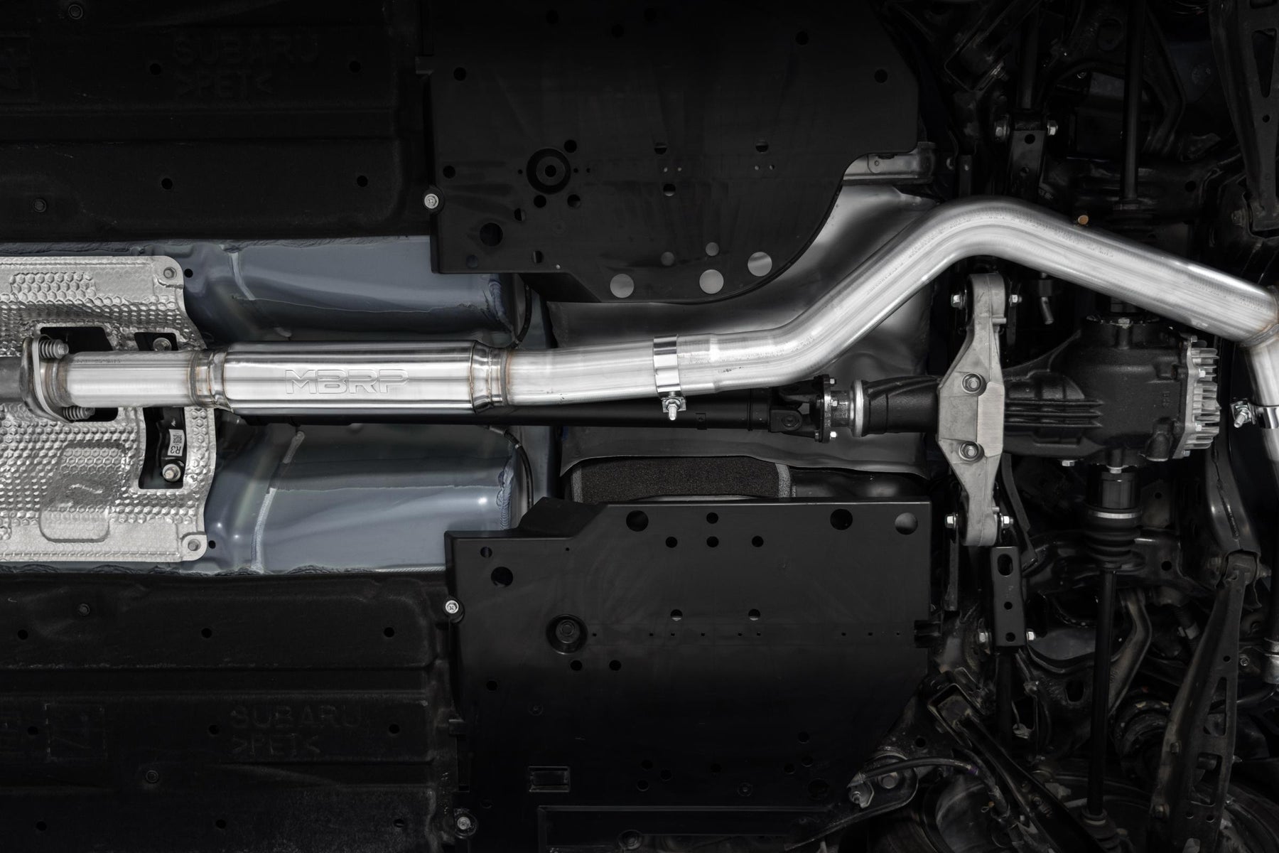 MBRP S48083CF T304 Stainless Steel 3 Inch Cat-Back Dual Split Rear Quad Carbon Fiber Tips Race Profile