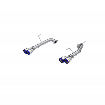MBRP S48103BE - 22-Up Subaru WRX 2.4L T304 Stainless Steel 2.5 Inch Axle-back Dual Split Rear Quad BE Tips MBRP 1