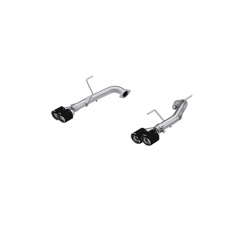 MBRP S48103CF - 22-Up Subaru WRX 2.4L T304 Stainless Steel 2.5 Inch Axle-back Dual Split Rear Quad CF Tips MBRP 1