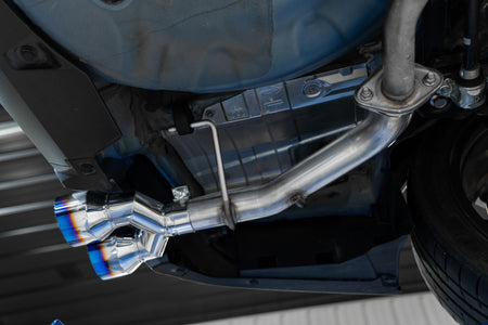 MBRP S48103CF - 22-Up Subaru WRX 2.4L T304 Stainless Steel 2.5 Inch Axle-back Dual Split Rear Quad CF Tips MBRP 5