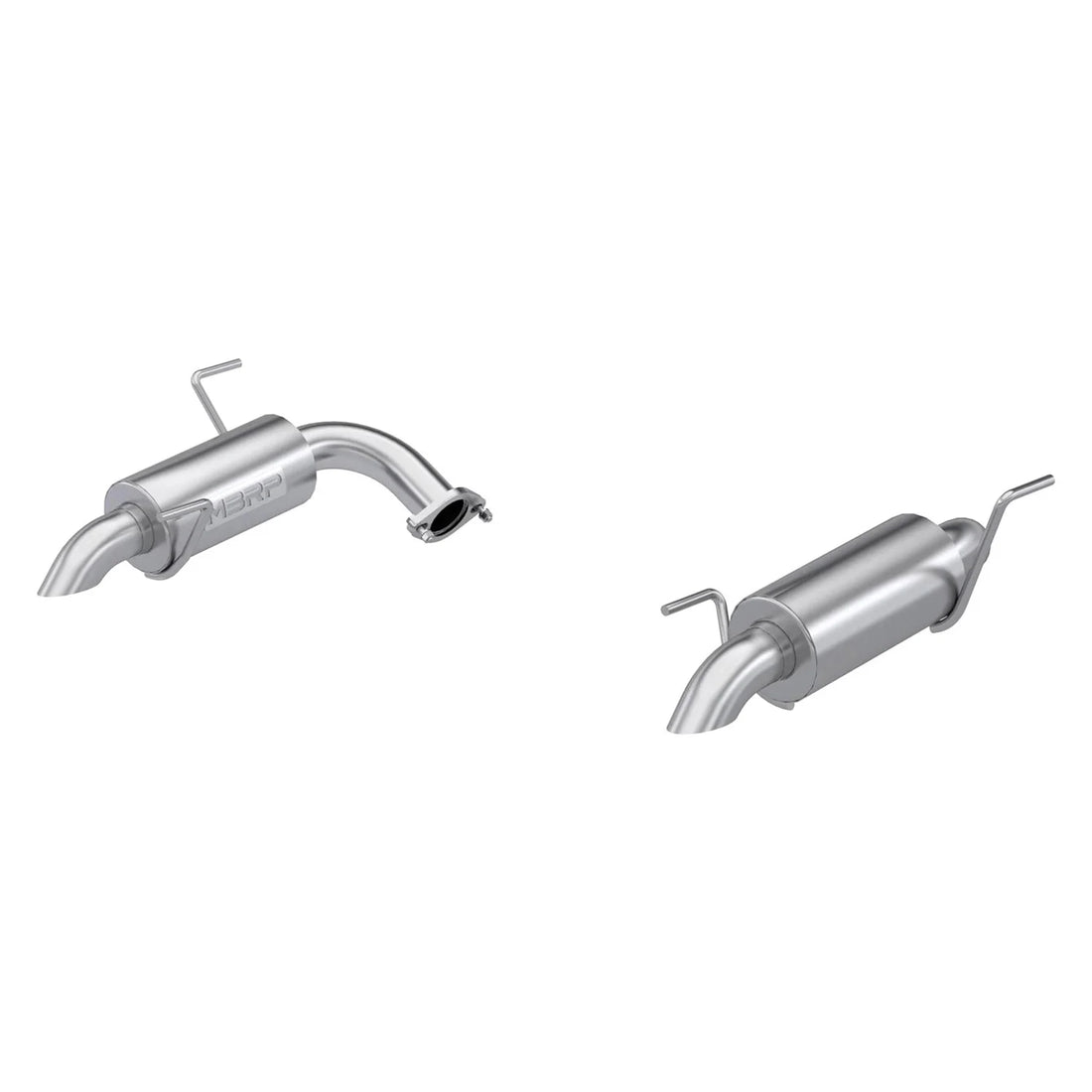 MBRP S4812304 2.5 Inch Axle-Back Dual Rear Turn Down T304 Stainless Steel