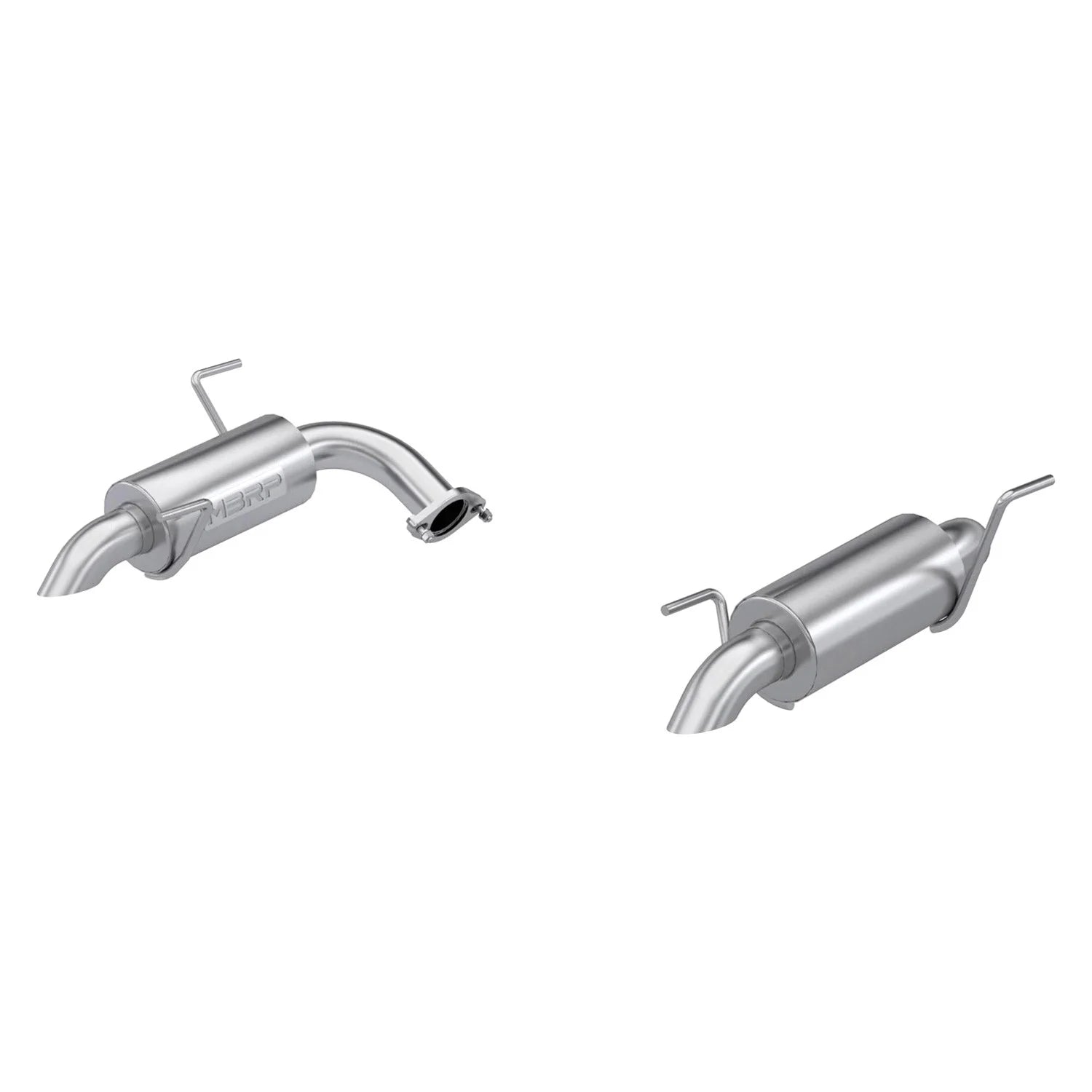 MBRP S4812304 2.5 Inch Axle-Back Dual Rear Turn Down T304 Stainless Steel