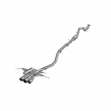 MBRP S4901304 - 2017-2021 Honda Civic Type R 2.0L T304 Stainless Steel 3 Inch Cat-Back Triple Rear Outlet MBRP