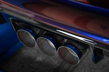 MBRP S49023BE 3 Inch Cat-Back Exhaust System Armor Pro T304 Stainless Steel Triple Center Outlet Burnt End Tips