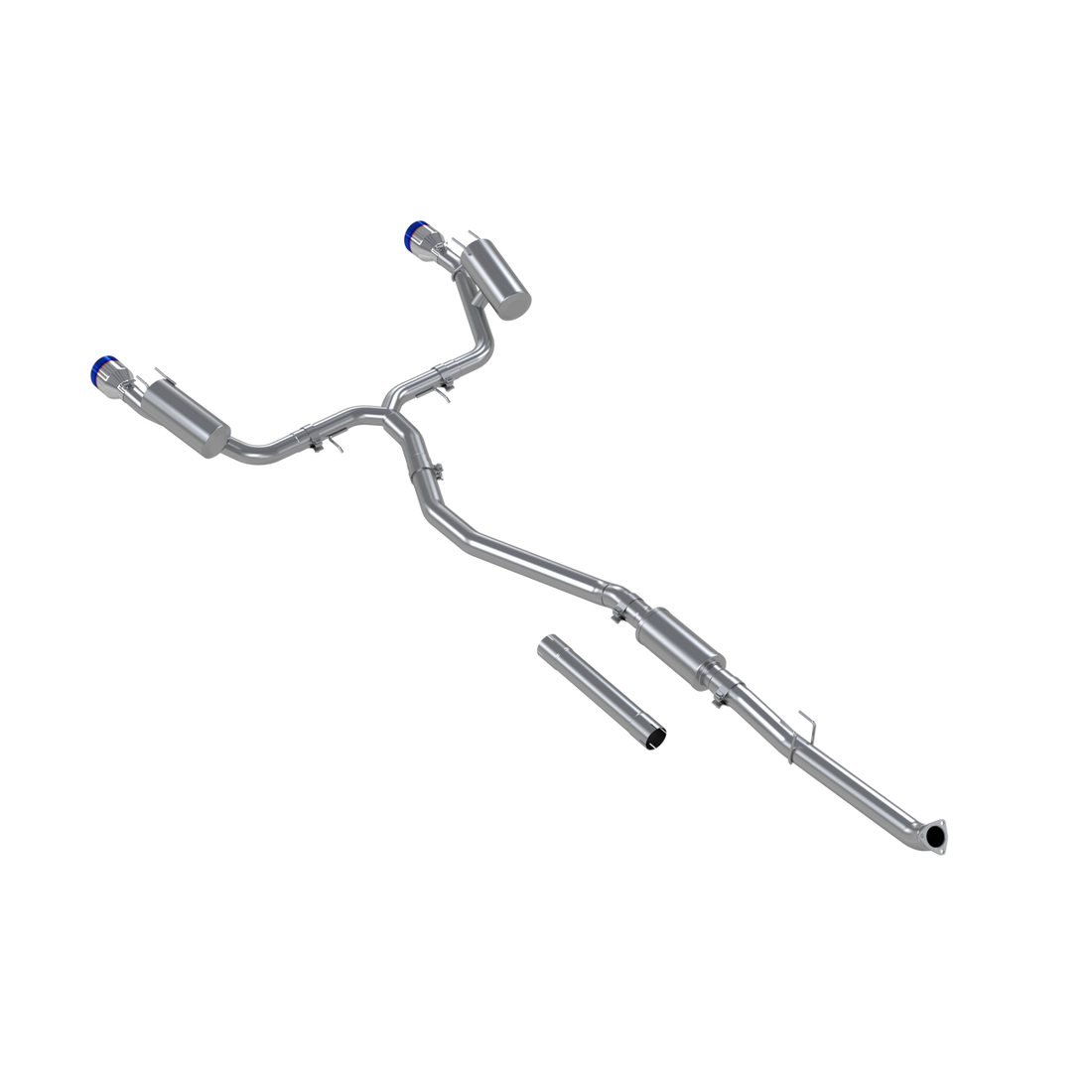 MBRP S49033BE T304SS 3 Inch Cat-Back 2.5 Inch Dual Split Rear Burnt End Tips