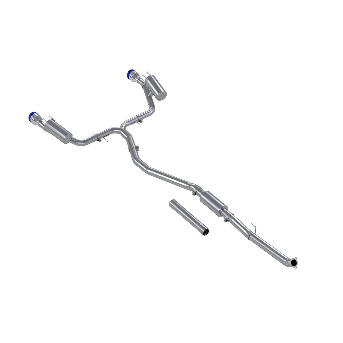 MBRP S49033BE T304SS 3 Inch Cat-Back 2.5 Inch Dual Split Rear Burnt End Tips