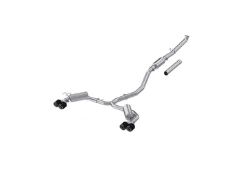MBRP S49063CF Armor Lite 3 Inch Cat-Back 2.5 Inch Dual Split Rear Quad Carbon Fiber Tips