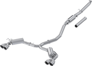 MBRP S4906AL Armor Lite 3 Inch Cat-Back 2.5 Inch Dual Split Rear Quad Polished Tips