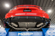 MBRP S4906AL Armor Lite 3 Inch Cat-Back 2.5 Inch Dual Split Rear Quad Polished Tips