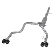 MBRP S50053CF 3.0 inch Cat-Back 2.5 inch Dual Split Rear Quad Carbon Fiber Tips 4.0 inch OD