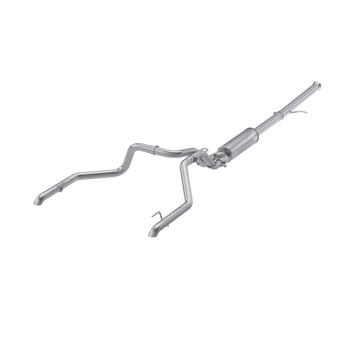 MBRP S5006304 - 2022-Up Chevrolet/GMC 1500 Silverado/Sierra ZR2/ ATX4 6.2L Armor Pro T304 Stainless Steel 3 Inch Cat-Back 2.5 Inch Dual Rear Turn Down MBRP 1