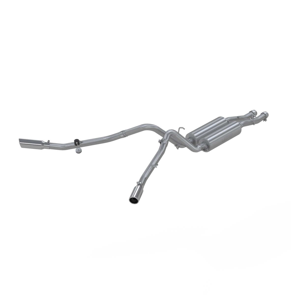 MBRP S5008409 - Cat Back Exhaust System Dual Split Side T409 Stainless Steel For 01-06 Silverado/Sierra 1500 HD Classic 6.0L Crew Cab/Short Bed MBRP 1