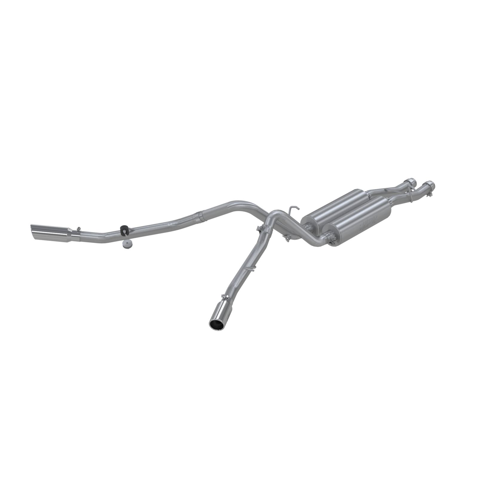 MBRP S5008409 - Cat Back Exhaust System Dual Split Side T409 Stainless Steel For 01-06 Silverado/Sierra 1500 HD Classic 6.0L Crew Cab/Short Bed MBRP 1