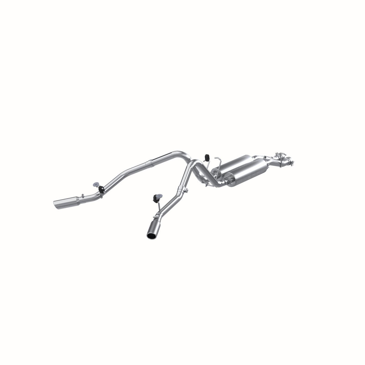 MBRP S5012AL - Chevrolet /GMC Cat Back Exhaust System Dual Split Side Armor Lite For 01-06 Chevrolet/GMC 2500 HD 6.0L CC-SB and 07 2500HD Classic 6.0L CC-SBMBRP 2