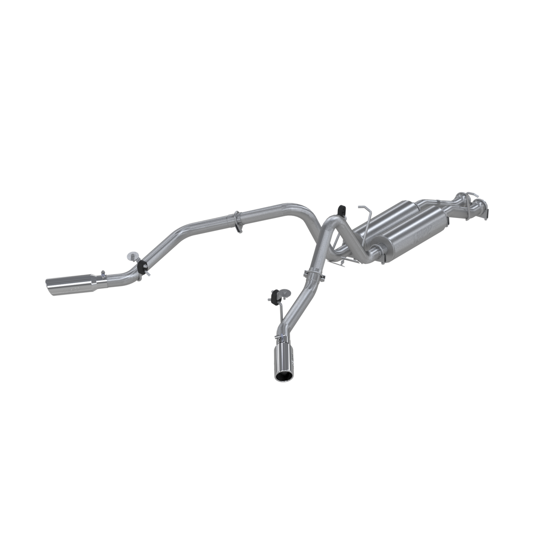 MBRP S5012AL - Chevrolet /GMC Cat Back Exhaust System Dual Split Side Armor Lite For 01-06 Chevrolet/GMC 2500 HD 6.0L CC-SB and 07 2500HD Classic 6.0L CC-SBMBRP 1