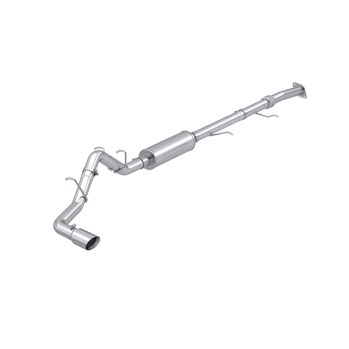 MBRP S5015304 T304 Stainless Steel 3 Inch Cat-Back Exhaust Single Side Exit with Tip Armor Pro