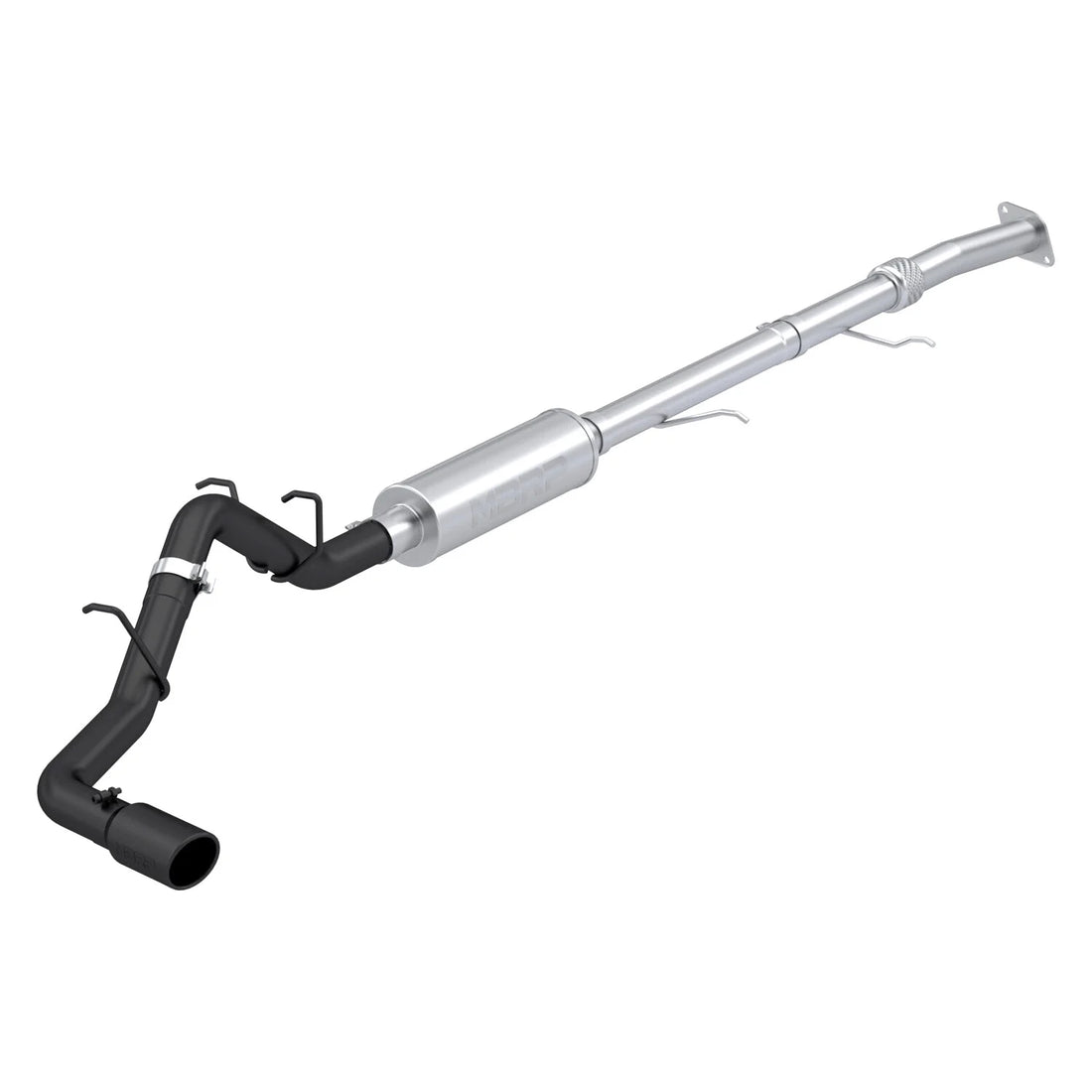 MBRP S5015BLK Black-Coated Aluminized Steel 3 Inch Cat-Back Exhaust Single Side Exit