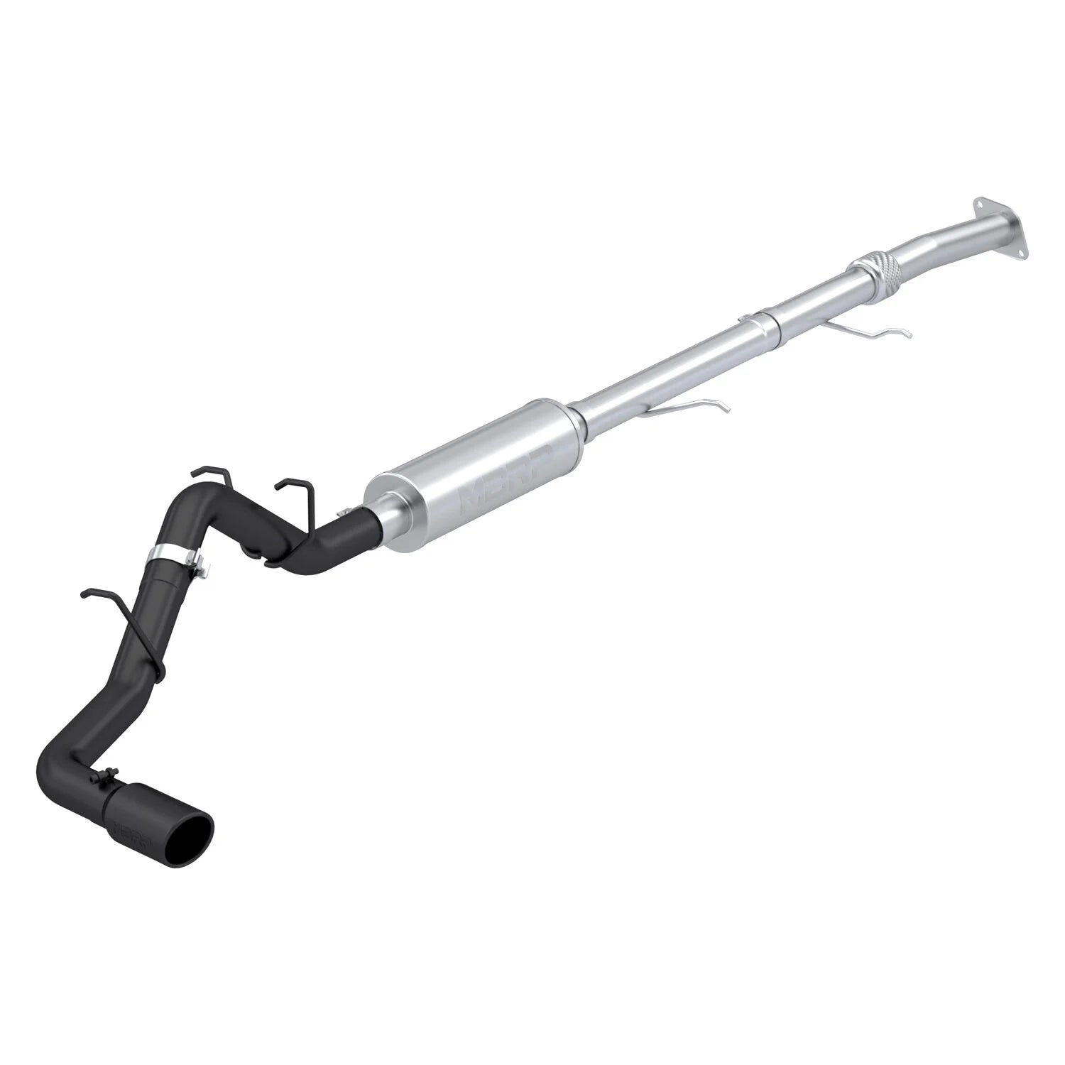 MBRP S5015BLK Black-Coated Aluminized Steel 3 Inch Cat-Back Exhaust Single Side Exit