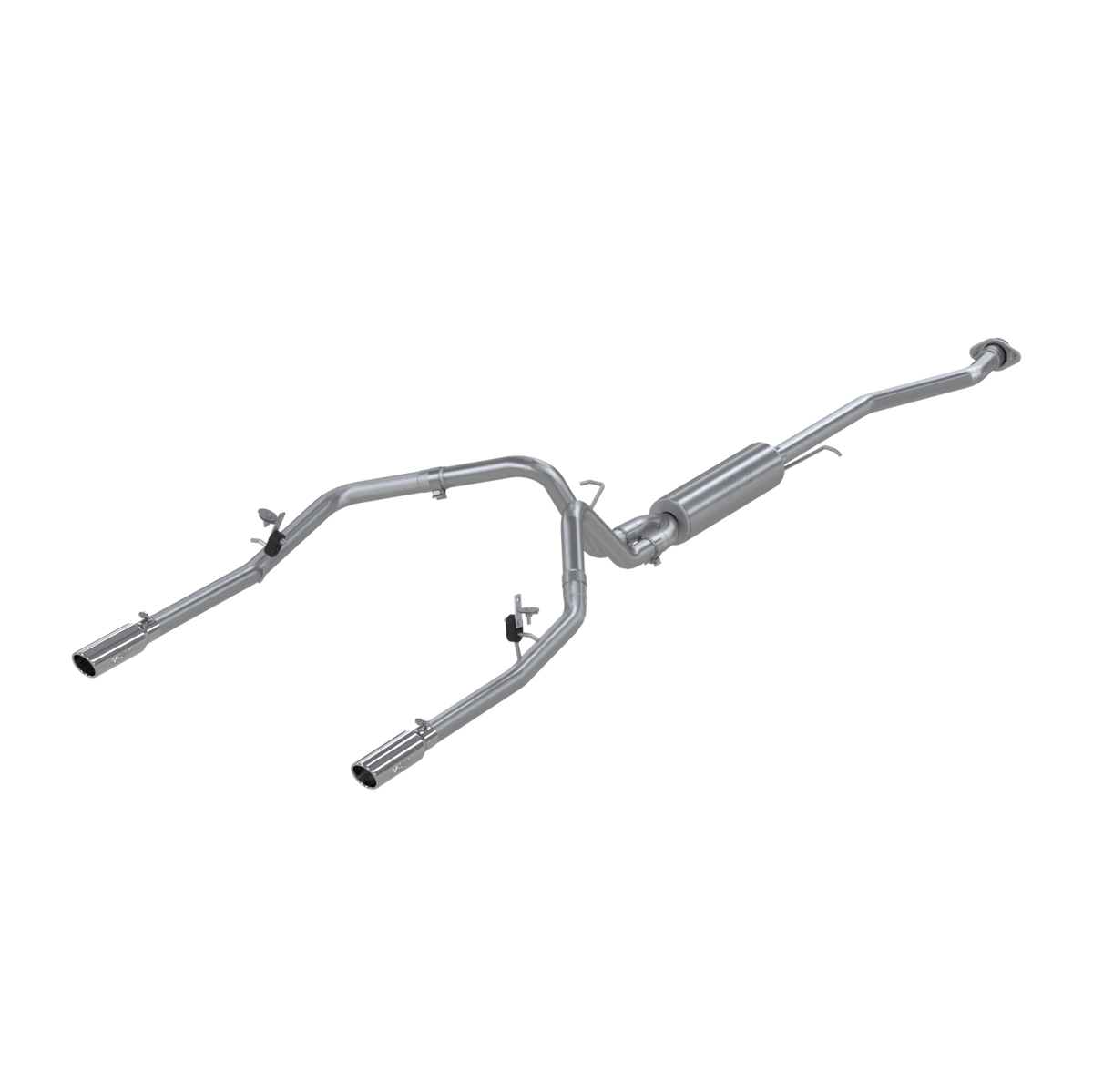 MBRP S5016409 - Cat Back Exhaust System Dual Split Rear T409 Stainless Steel For 03-07 Silverado/Sierra 1500 Ext/Crew Cab Short Bed MBRP 1