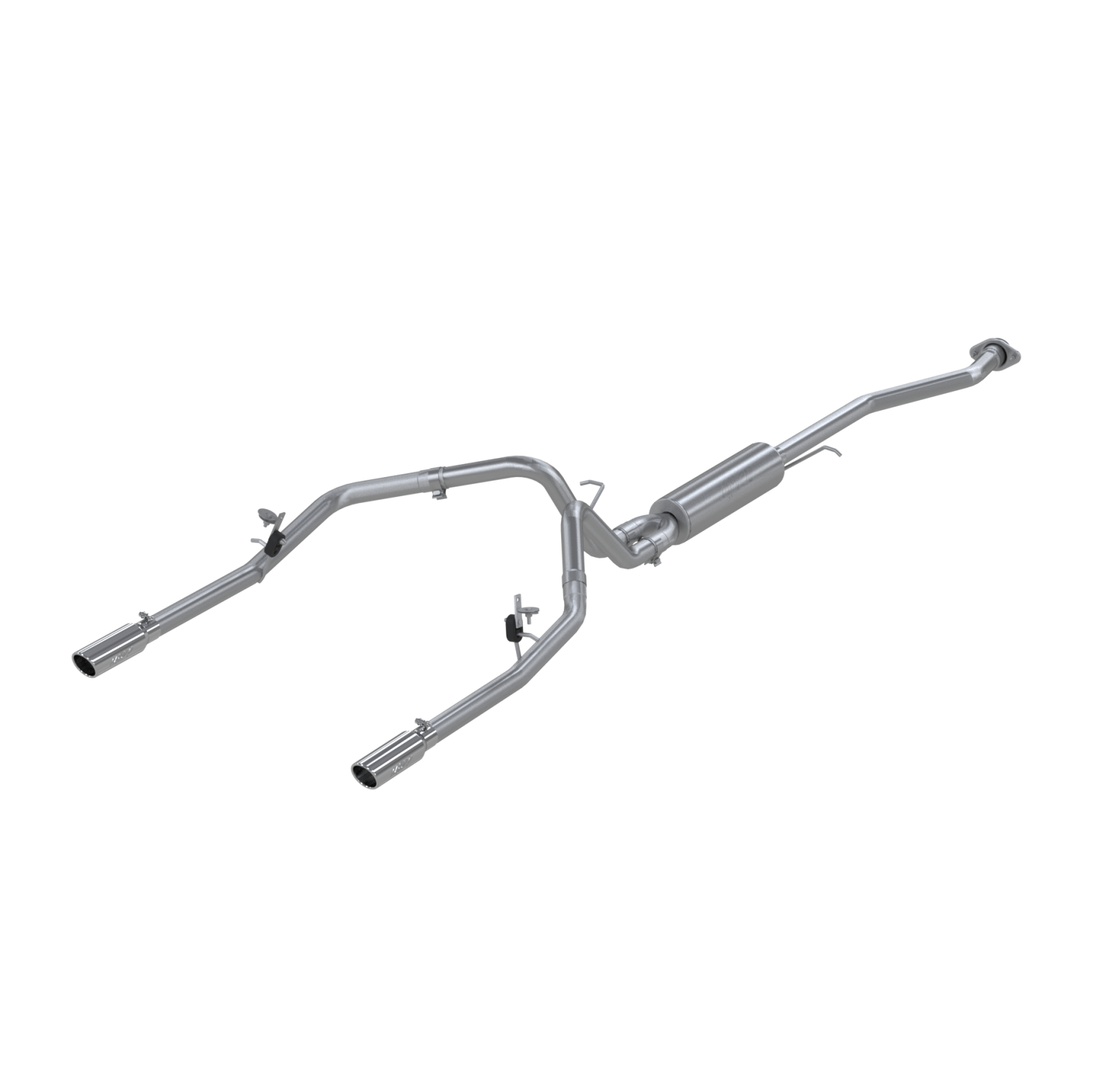 MBRP S5016409 - Cat Back Exhaust System Dual Split Rear T409 Stainless Steel For 03-07 Silverado/Sierra 1500 Ext/Crew Cab Short Bed MBRP 1