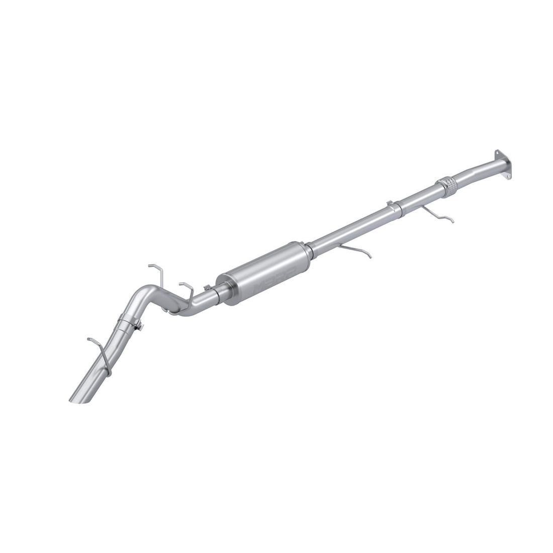 MBRP S5017304 T304 Stainless Steel 3 Inch Cat-Back Exhaust Single High Clearance Rear Exit Armor Pro