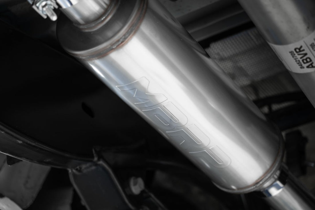 MBRP S5017AL Aluminized Steel 3 Inch Cat-Back Exhaust Single High Clearance Rear Exit Armor Lite