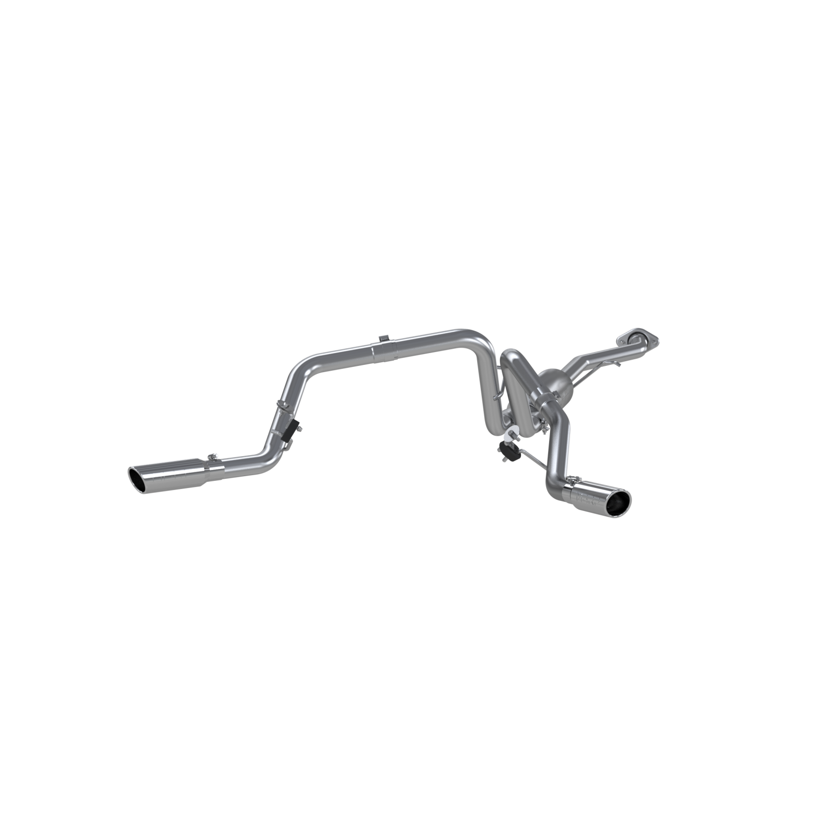 MBRP S5018AL Cat Back Exhaust System Dual Split Side Aluminized Steel