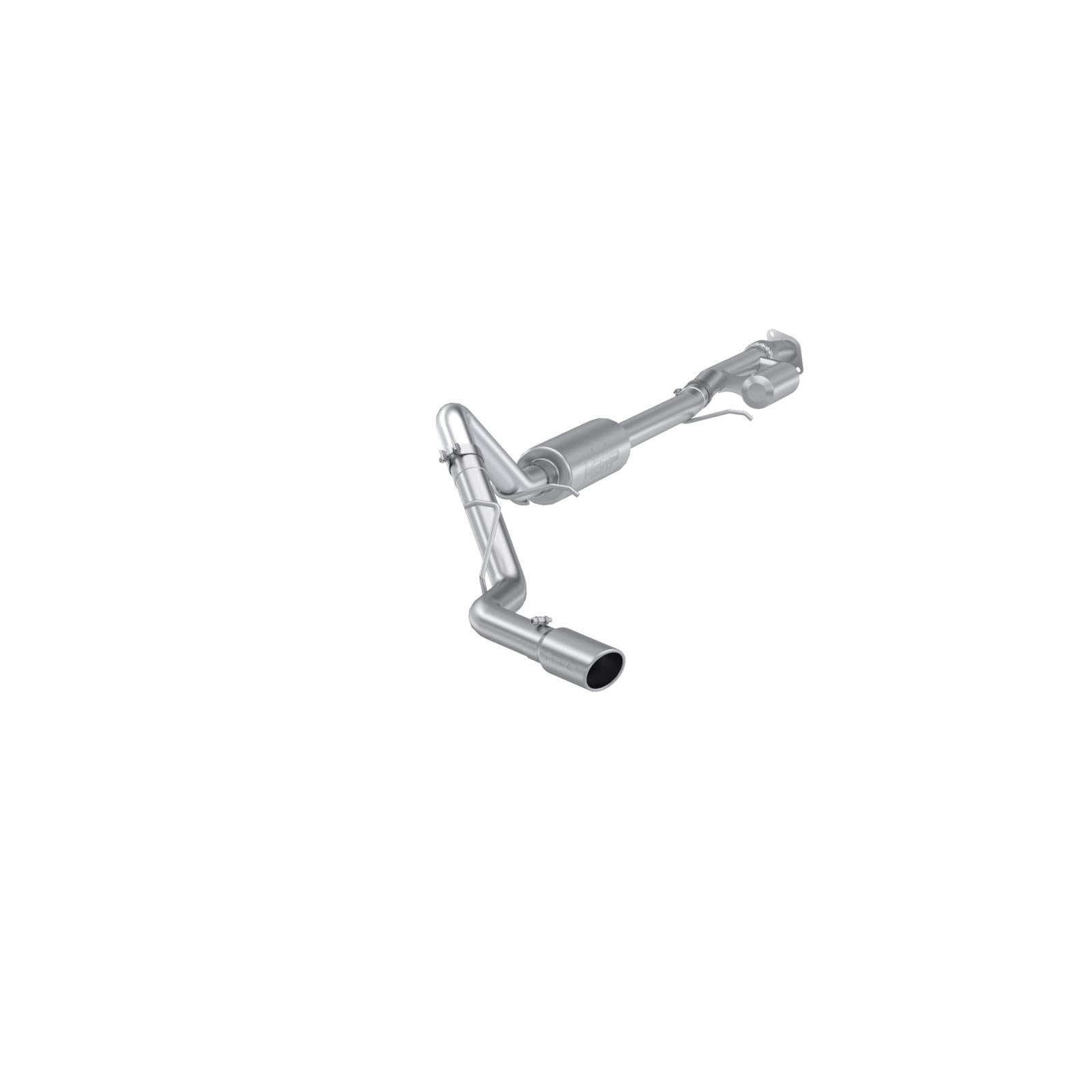 MBRP S5019AL - 2019-Present Silverado/Sierra 1500 2.7L Aluminized Steel 3 Inch Cat-Back Single Side Exit Armor Lite MBRP 1