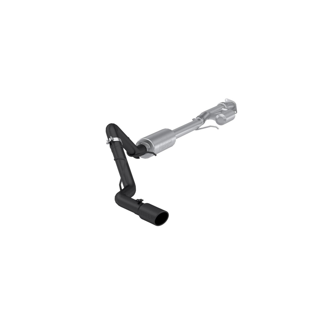 MBRP S5019BLK - 2019-Present Silverado/Sierra 1500 2.7L Black-Coated Aluminized Steel 3 Inch Cat-Back Single Side Exit Armor BLK MBRP 1