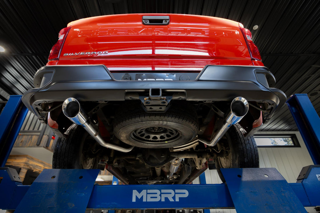 MBRP S5021304 Armor Pro T304 Stainless Steel 3 Inch Cat-Back 2.5 Inch Dual Split Rear Exit