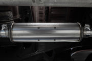MBRP S5021BLK - 2019-Up Silverado/Sierra 1500 2.7L Armor BLK, Aluminized Steel 3 Inch Cat-Back, 2.5 Inch Dual Split Rear Exit MBRP