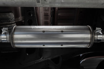 MBRP S5021BLK - 2019-Up Silverado/Sierra 1500 2.7L Armor BLK, Aluminized Steel 3 Inch Cat-Back, 2.5 Inch Dual Split Rear Exit MBRP