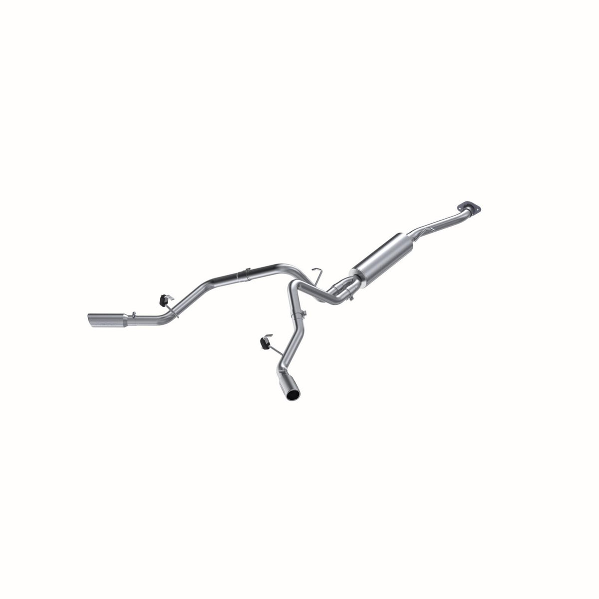 MBRP S5022AL - Cat Back Exhaust System Dual Split Side Aluminized Steel For 03-07 Silverado/Sierra 1500 Classic 4.8/5.3L RC Short Bed MBRP 2