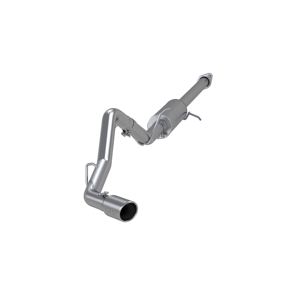 MBRP S5036AL 3 Inch Cat Back Exhaust System Single Side Aluminized Steel