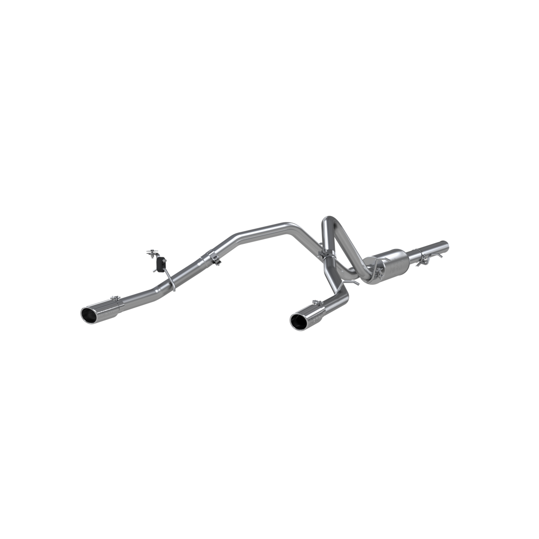 MBRP S5058AL Cat Back Exhaust System Dual Split Rear Aluminized Steel