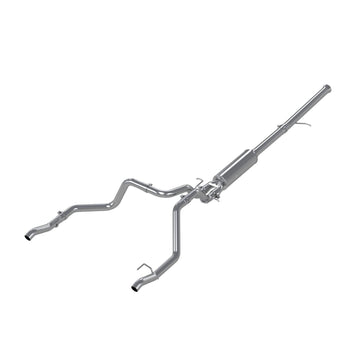 MBRP S5065AL 2.5 Inch Cat Back Exhaust System Dual Rear Aluminized Steel