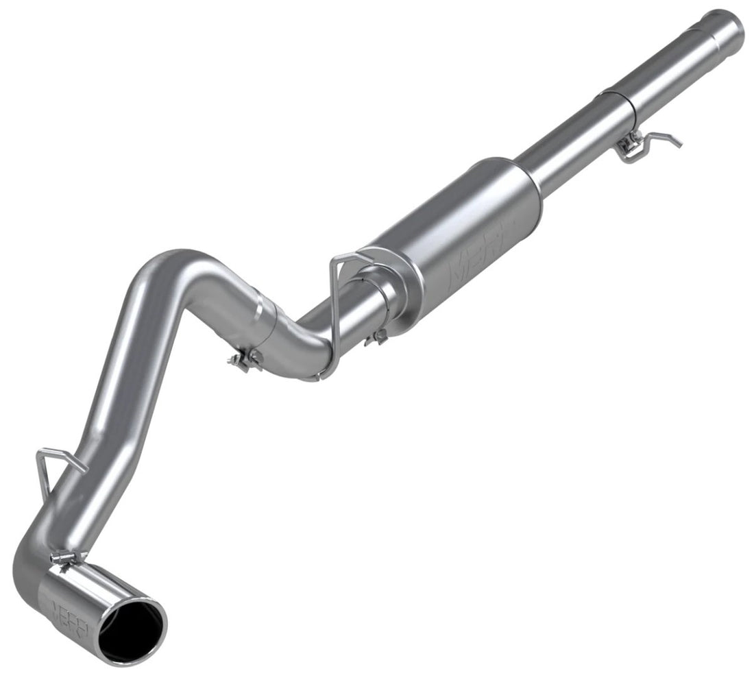 MBRP S5070AL - 3 1/2 Inch Cat Back Exhaust System Single Side Exit for 11-13 Silverado/Sierra 1500 6.2L V8 Aluminized Steel MBRP