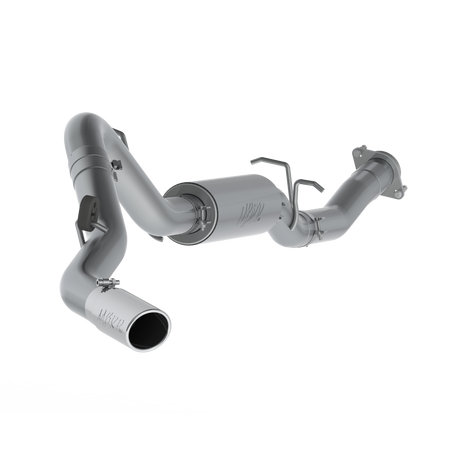 MBRP S5078409 - 3 1/2 Inch Cat Back Exhaust System Single Side 07-10 Silverado/Sierra 2500 HD 6.0L Extended Cab/Crew Cab Short Bed T409 Stainless Steel MBRP 1