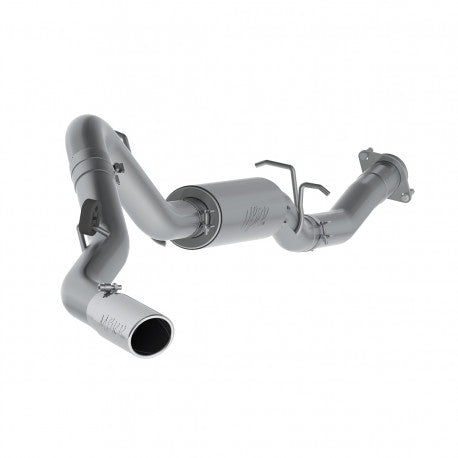 MBRP S5078409 - 3 1/2 Inch Cat Back Exhaust System Single Side 07-10 Silverado/Sierra 2500 HD 6.0L Extended Cab/Crew Cab Short Bed T409 Stainless Steel MBRP 2