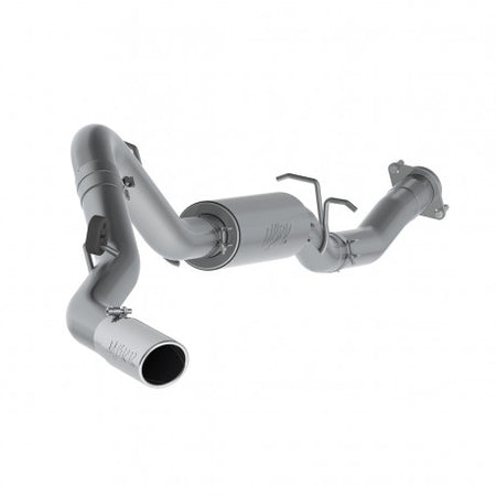 MBRP S5078409 - 3 1/2 Inch Cat Back Exhaust System Single Side 07-10 Silverado/Sierra 2500 HD 6.0L Extended Cab/Crew Cab Short Bed T409 Stainless Steel MBRP 2