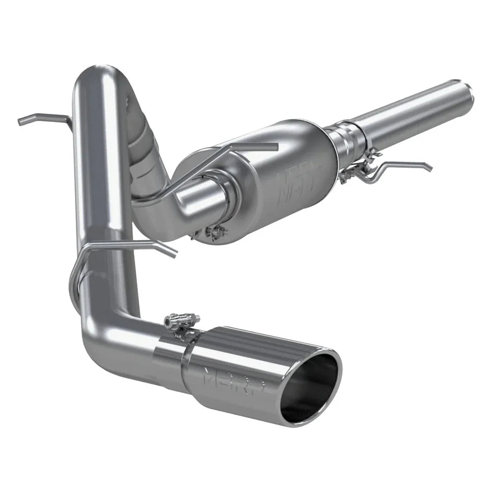 MBRP S5080409 - 3 Inch Cat Back Exhaust System Single Side Exit T409 Stainless Steel For 14-18 Silverado/Sierra 1500 MBRP