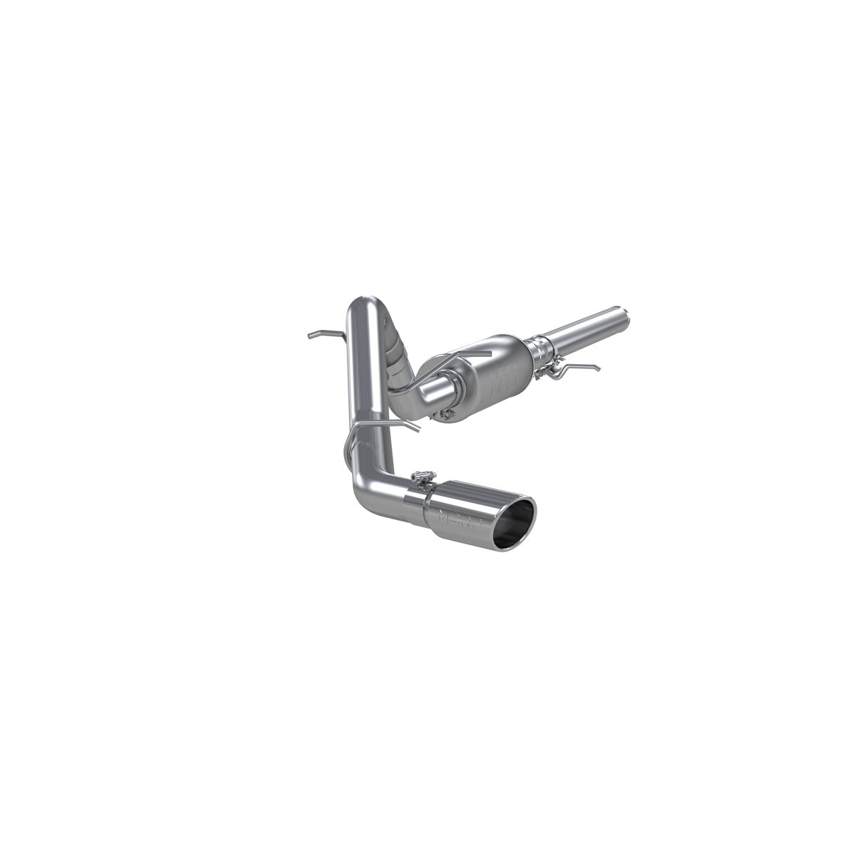 MBRP S5080409 - 3 Inch Cat Back Exhaust System Single Side Exit T409 Stainless Steel For 14-18 Silverado/Sierra 1500 MBRP