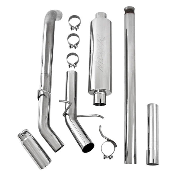 MBRP S5080409 - 3 Inch Cat Back Exhaust System Single Side Exit T409 Stainless Steel For 14-18 Silverado/Sierra 1500 MBRP