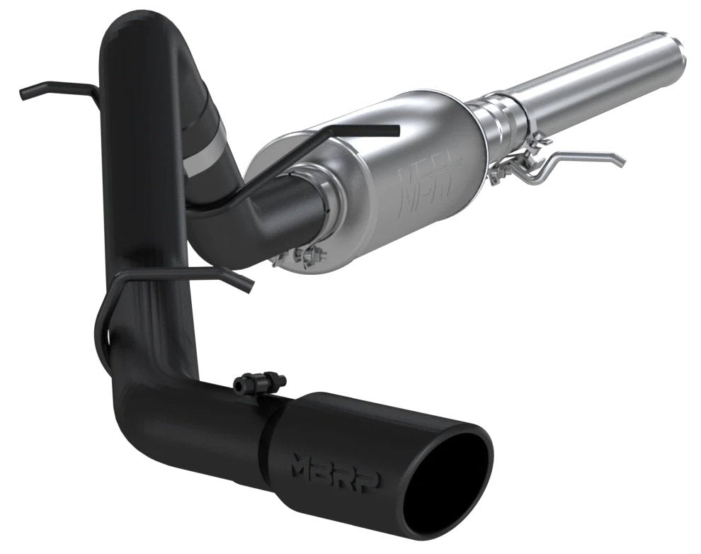 MBRP S5080BLK - 3 Inch Cat Back Exhaust System Single Side Exit Black Coated For 14-18 Silverado/Sierra 1500 MBRP