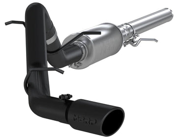 MBRP S5080BLK - 3 Inch Cat Back Exhaust System Single Side Exit Black Coated For 14-18 Silverado/Sierra 1500 MBRP