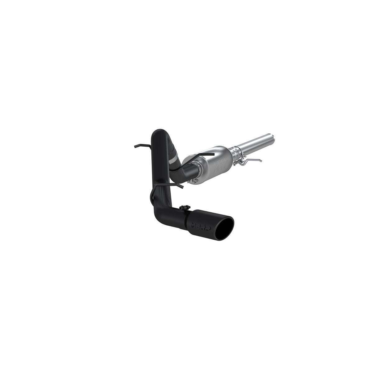 MBRP S5080BLK - 3 Inch Cat Back Exhaust System Single Side Exit Black Coated For 14-18 Silverado/Sierra 1500 MBRP