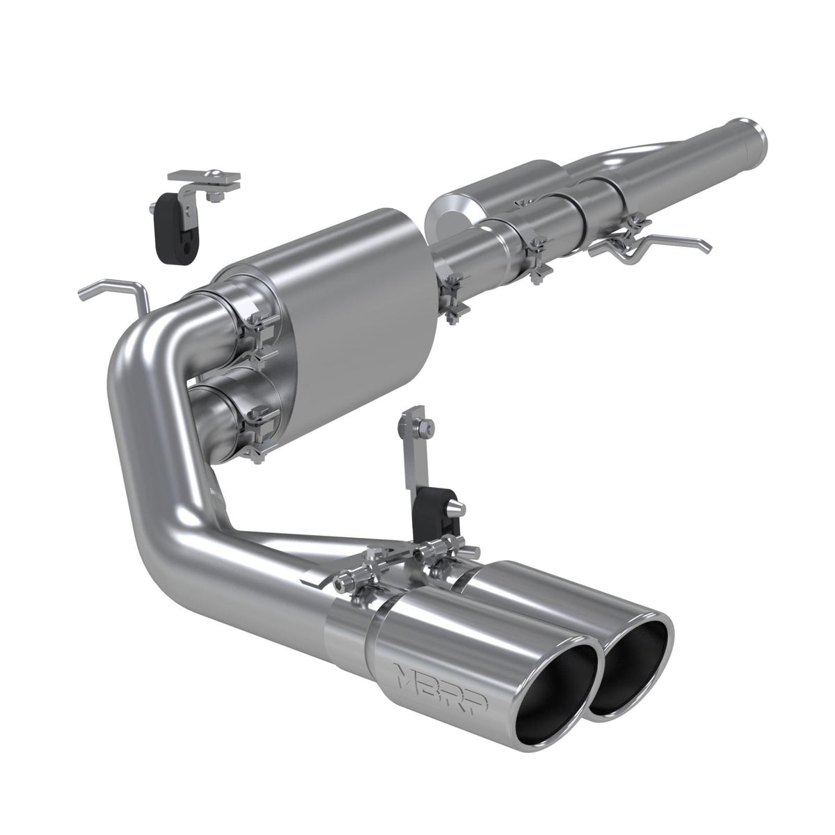 MBRP S5081AL - 3 Inch Cat Back Exhaust System Pre-Axle Dual Outlet Aluminized Steel For 09-18 Silverado/Sierra 1500 MBRP 1