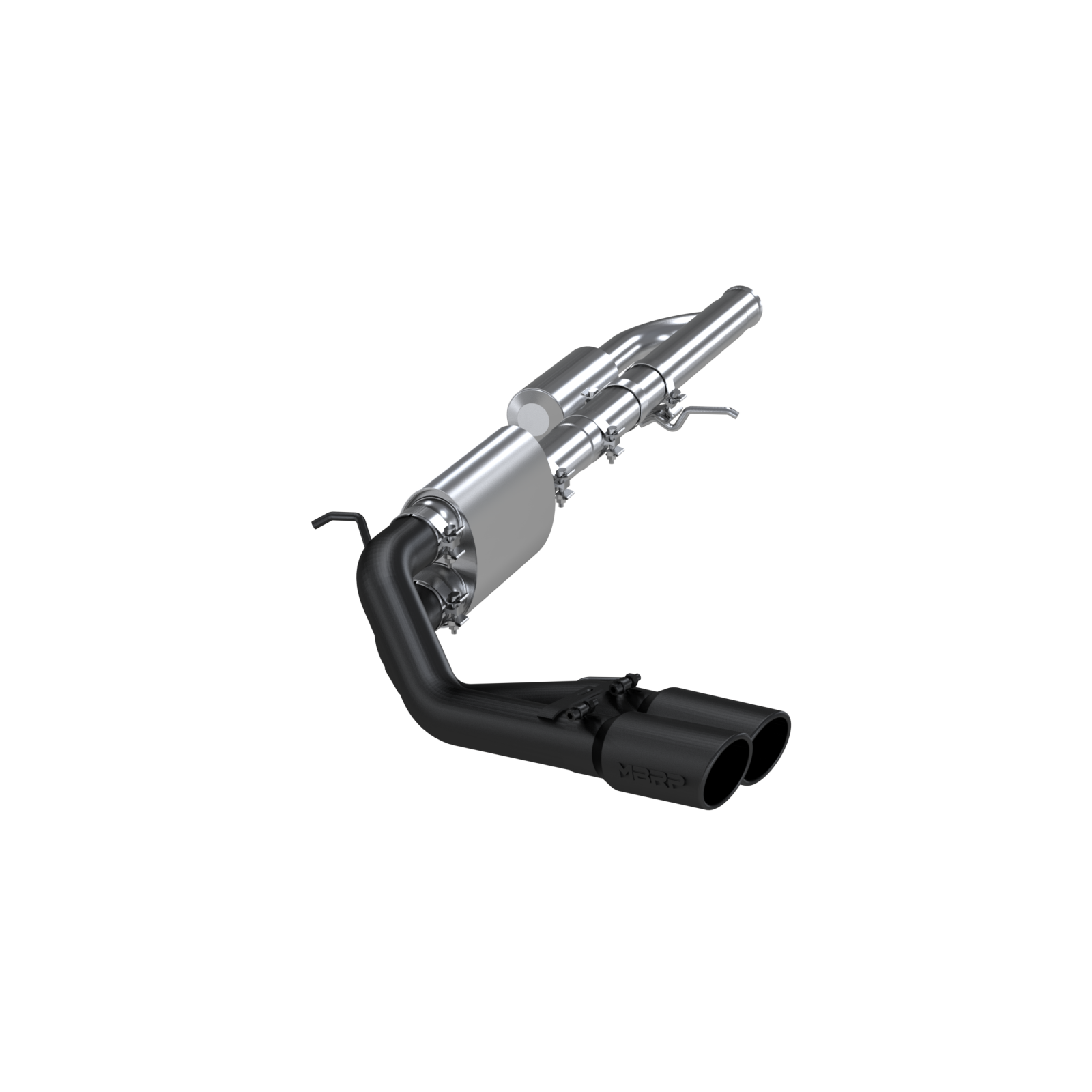 MBRP S5081BLK - 3 Inch Cat Back Exhaust System Pre-Axle Dual Outlet Black Coated For 09-18 Silverado/Sierra 1500 MBRP 1